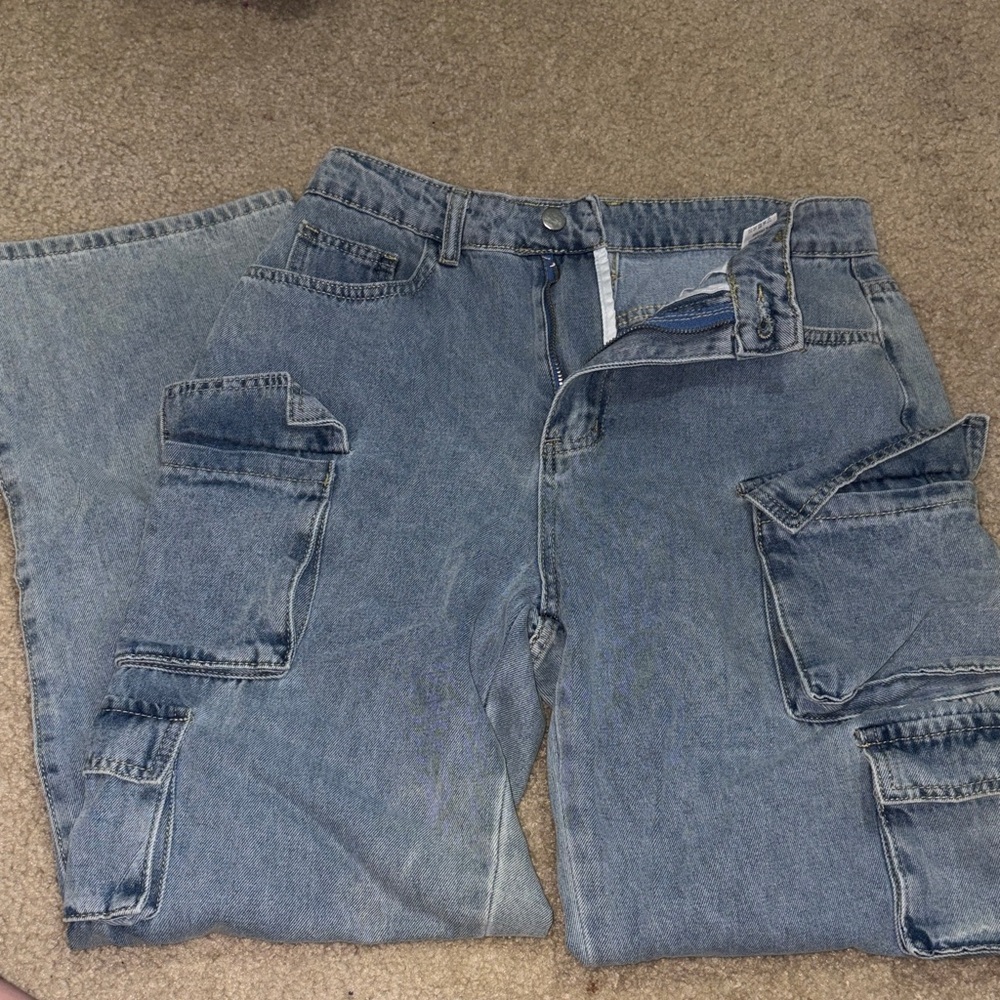 Men's Blue Cargo Pants
